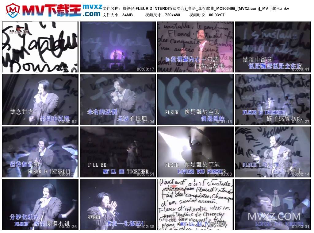 郑伊健-FLEUR D INTERDIT(演唱会)_粤语_流行歌曲_MC903465